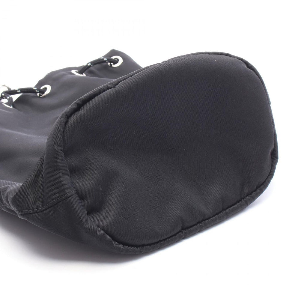 Prada Pouch Triangle Logo Black Nylon Leather — view 5
