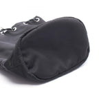 Prada Pouch Triangle Logo Black Nylon Leather — view 5