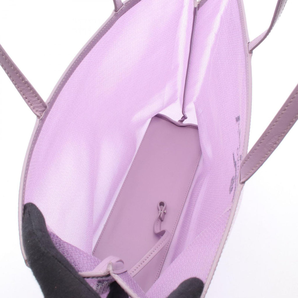 Prada Tote Bag Logo Purple Leather Mesh — view 3