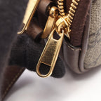 Gucci Shoulder Bag Ophidia GG Supreme Beige Brown Green Leather — view 6