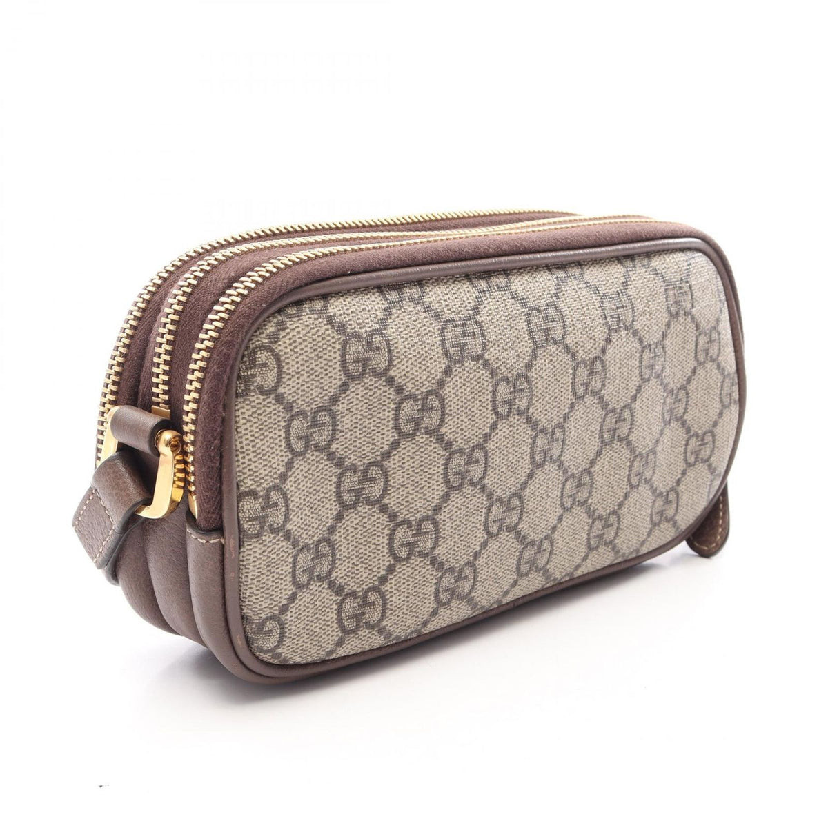 Gucci Shoulder Bag Ophidia GG Supreme Beige Brown Green Leather — view 2