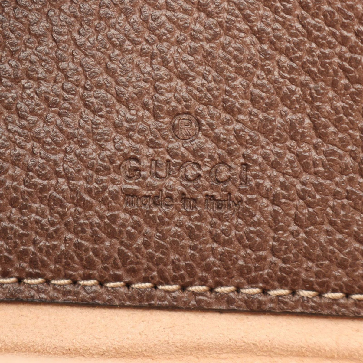 Gucci Shoulder Bag Ophidia GG Supreme Beige Brown Green Leather — view 4