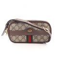 Gucci Shoulder Bag Ophidia GG Supreme Beige Brown Green Leather