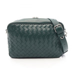 Bottega Veneta Shoulder Bag Intrecciato Medium Green Leather