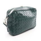 Bottega Veneta Shoulder Bag Intrecciato Medium Green Leather — view 2