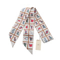 Hermes Scarf Twilly Couvertures Et Tenues de Jour Ribbon Silk