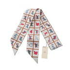 Hermes Scarf Twilly Couvertures Et Tenues de Jour Ribbon Silk