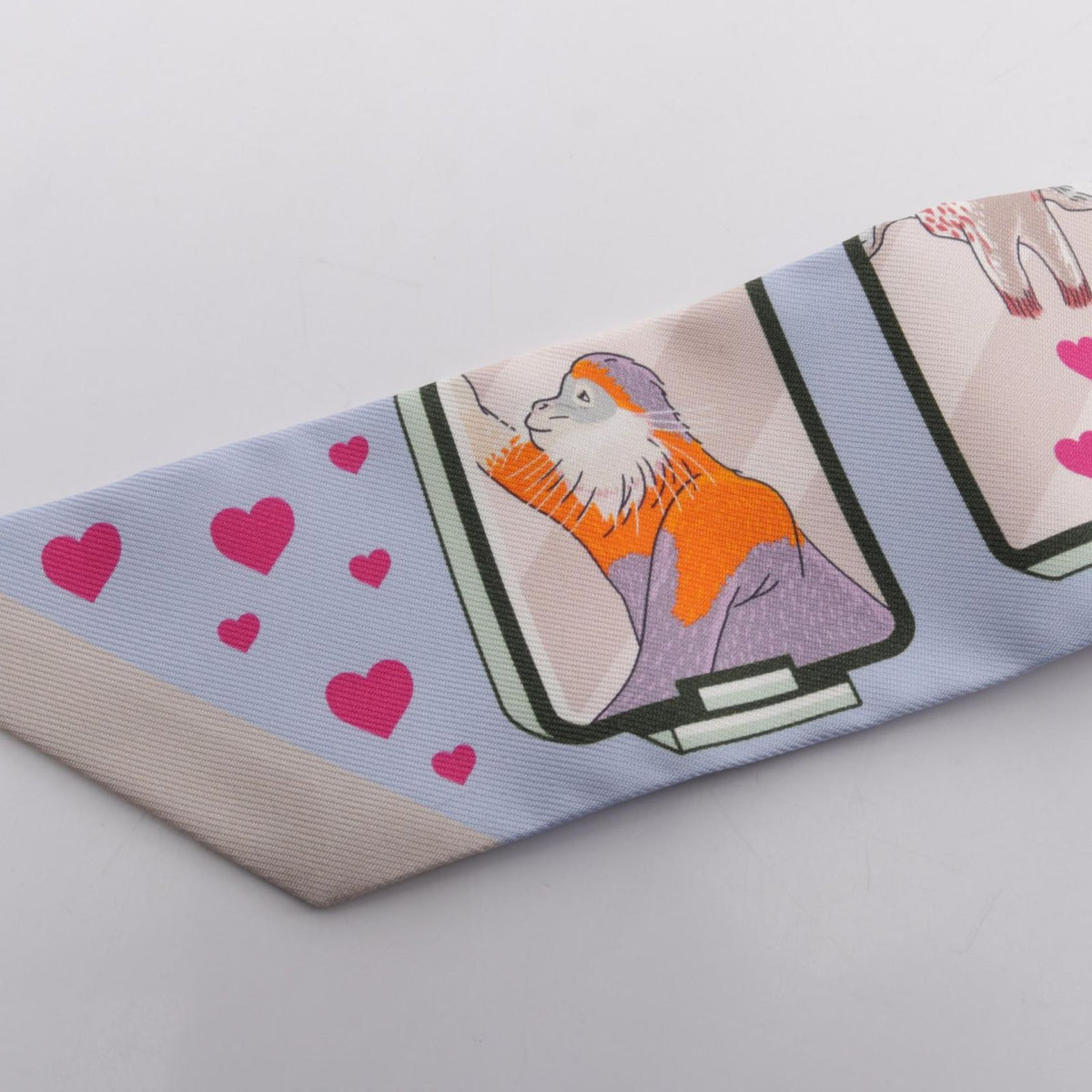 Hermes Scarf Twilly Story Ribbon Silk — view 8