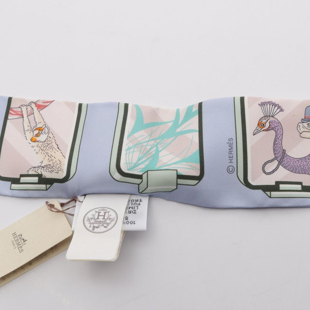 Hermes Scarf Twilly Story Ribbon Silk — view 5