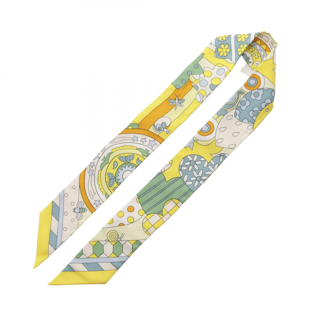 Hermes Scarf Twilly les Murmures de la Foret Ribbon Silk — view 3