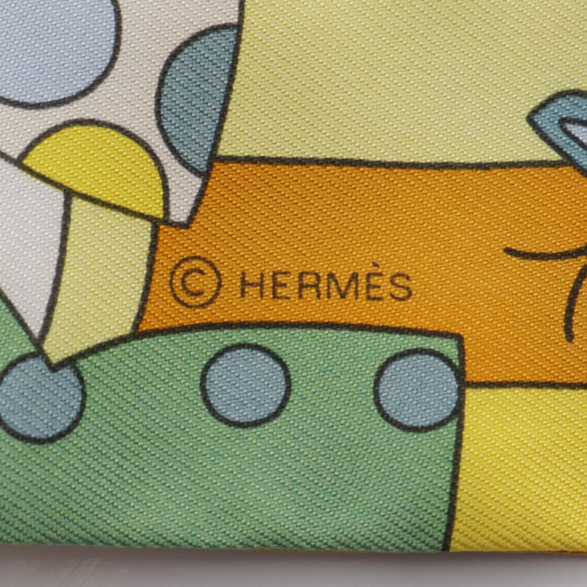 Hermes Scarf Twilly les Murmures de la Foret Ribbon Silk — view 4