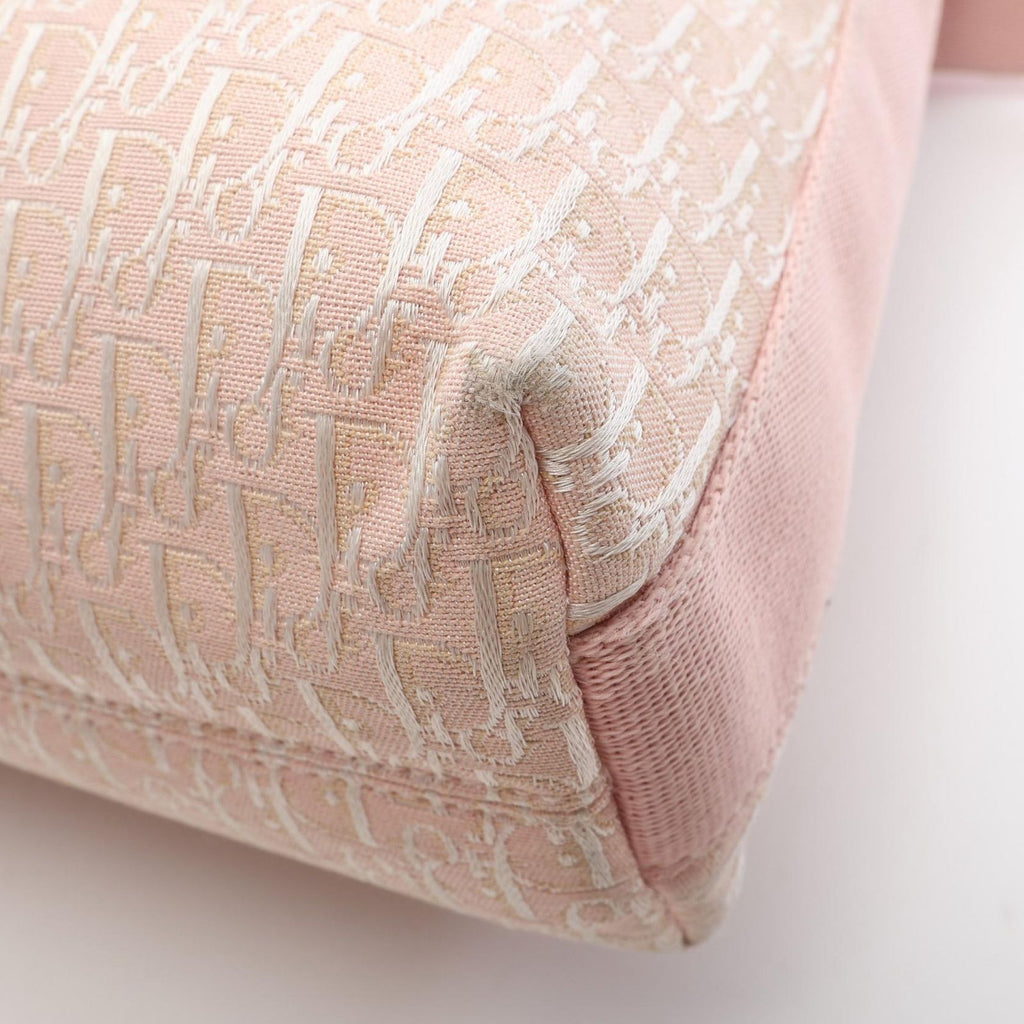 Dior Shoulder Bag Trotter Pink Canvas Leather — view 7