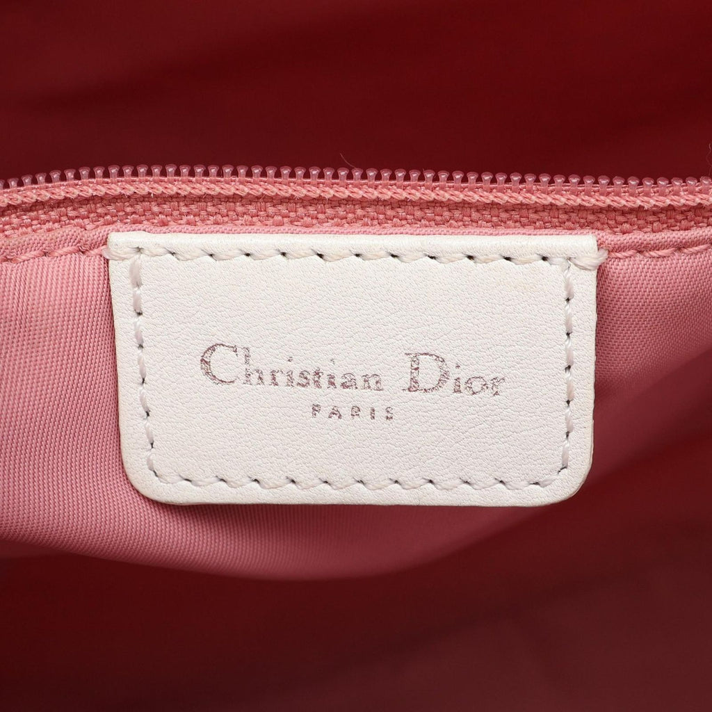 Dior Shoulder Bag Trotter Pink Canvas Leather — view 4