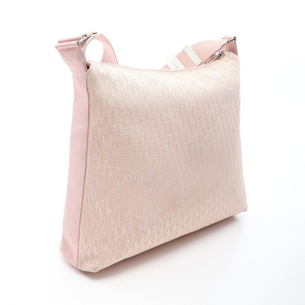 Dior Shoulder Bag Trotter Pink Canvas Leather — view 2