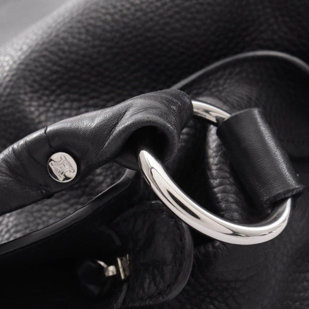 Celine Shoulder Bag Bittersweet Black Leather — view 8