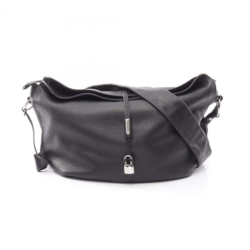 Celine Shoulder Bag Bittersweet Black Leather