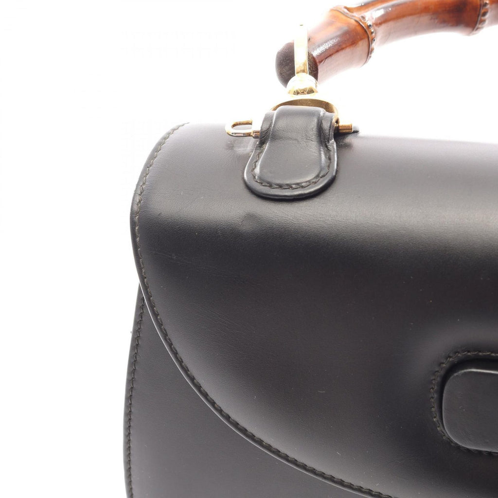 Gucci Handbag Bamboo 000 Black Leather — view 7