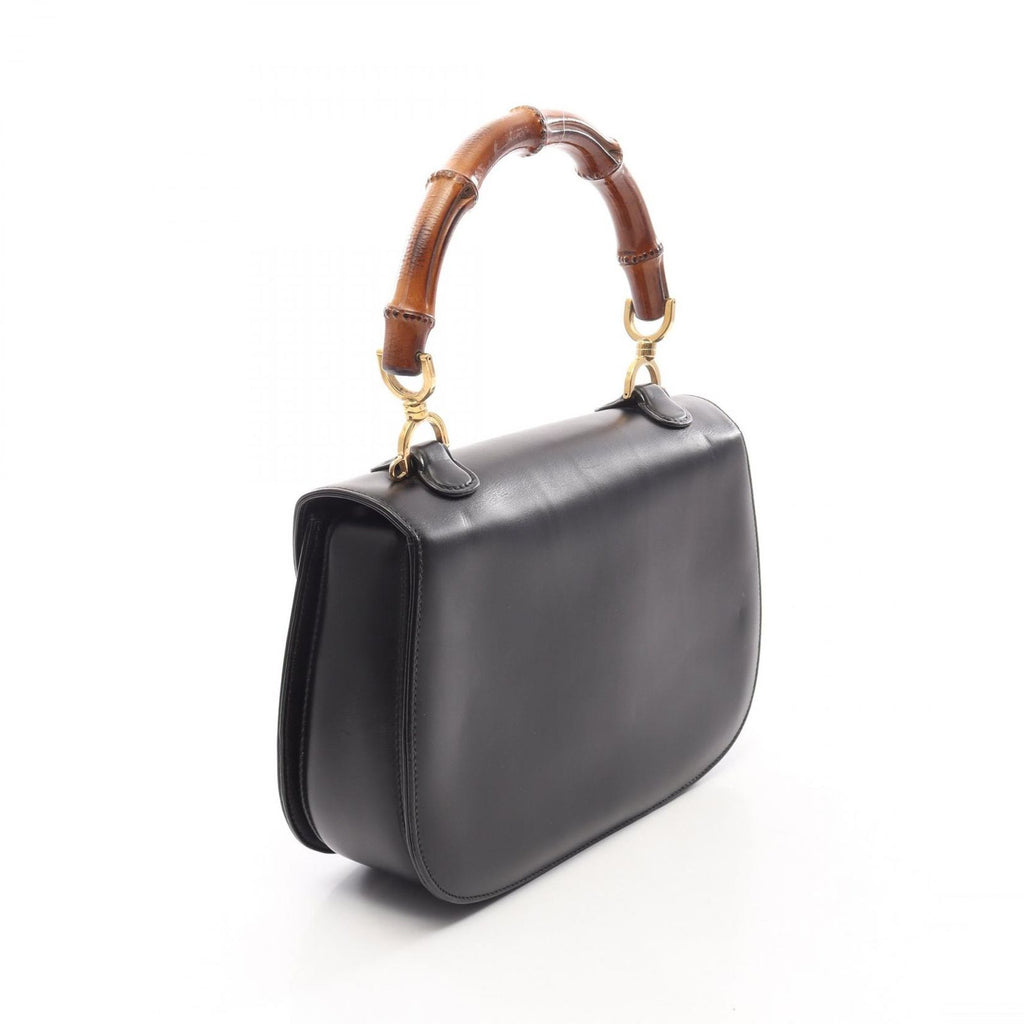 Gucci Handbag Bamboo 000 Black Leather — view 2