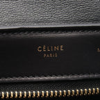 Celine Handbag Trapeze Medium 2-Way Brown Black Blue Leather — view 4