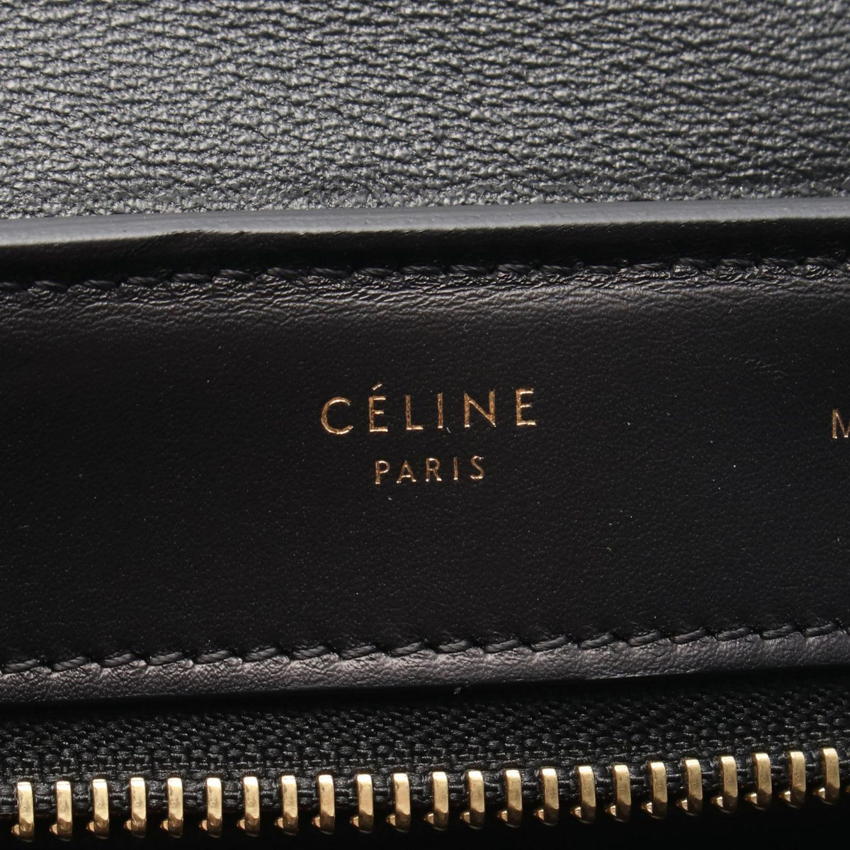 Celine Handbag Trapeze Medium 2-Way Brown Black Blue Leather — view 4