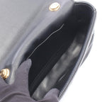 Celine Shoulder Bag Monochrome Black Leather Matelasse Chain — view 3