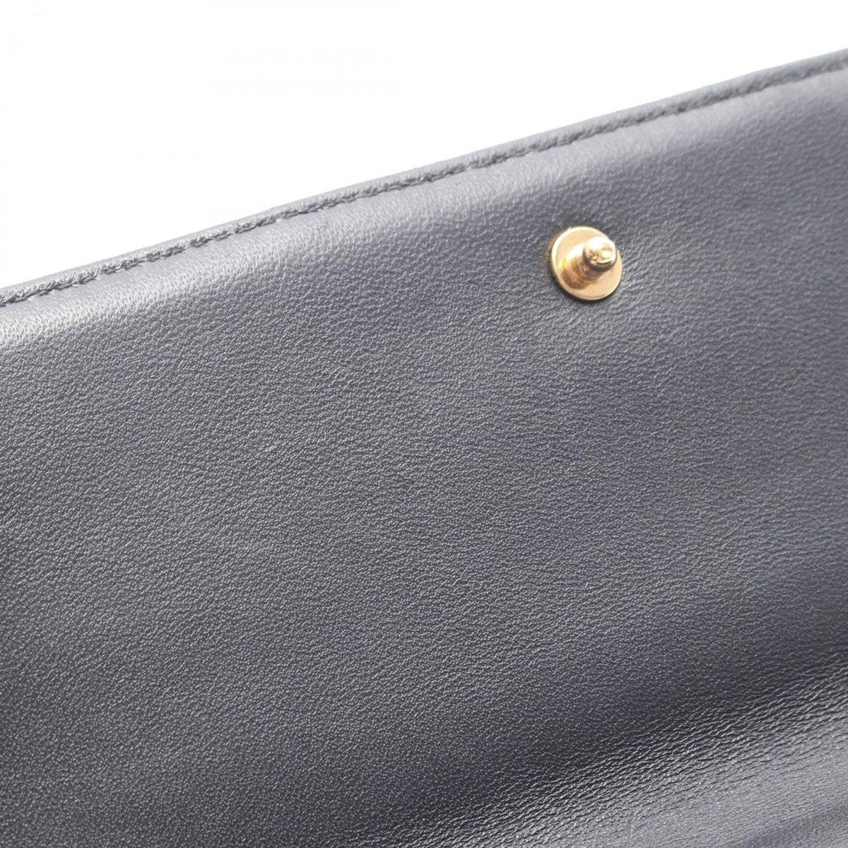 Celine Shoulder Bag Monochrome Black Leather Matelasse Chain — view 5