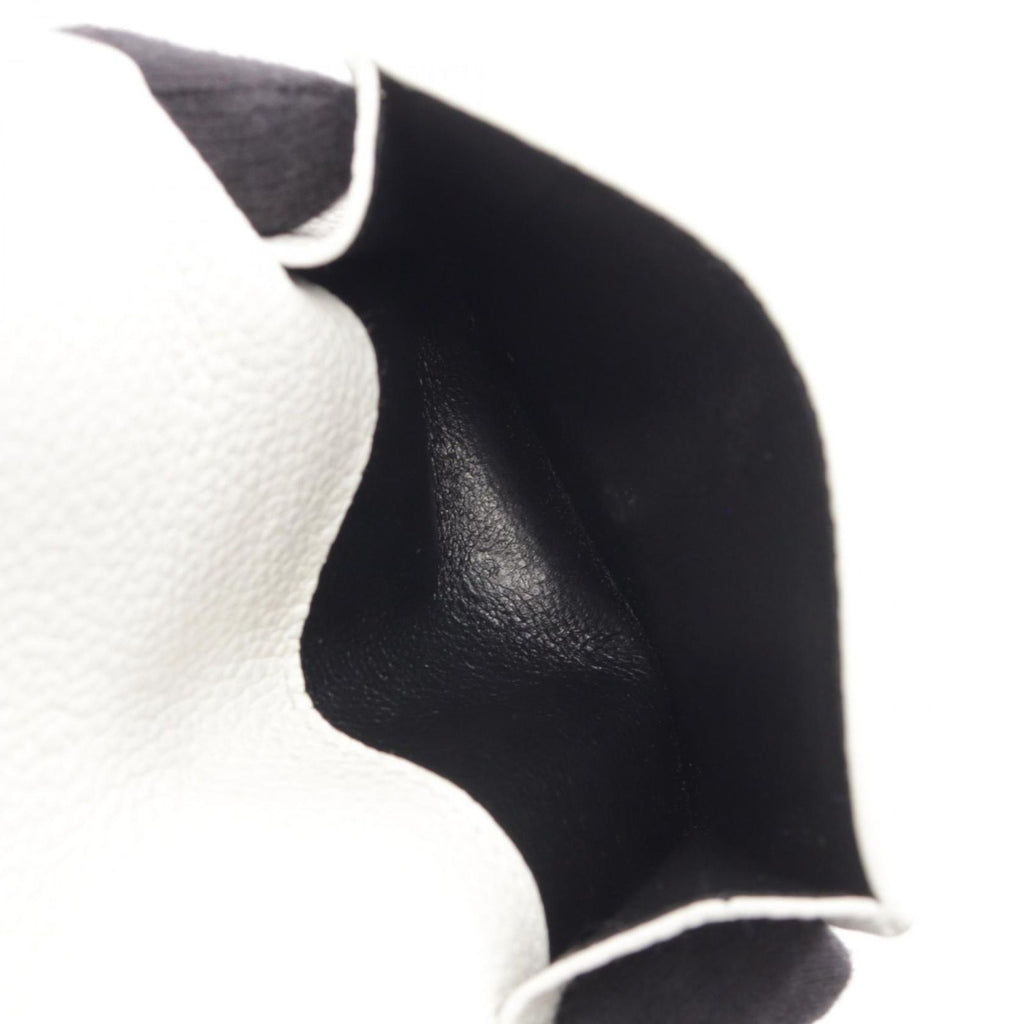 Saint Laurent Paris Trifold Wallet Tiny Compact Black White Leather — view 5