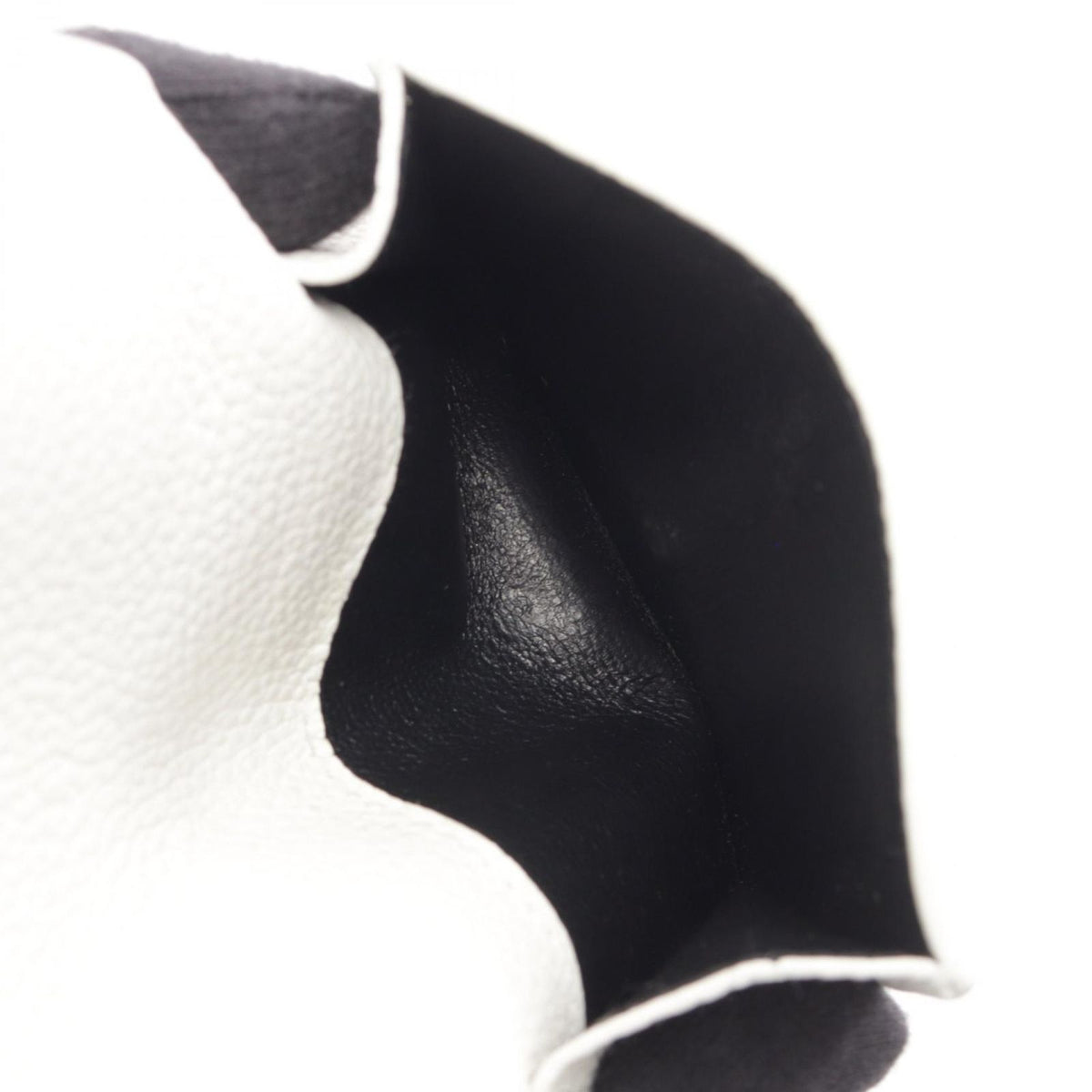 Saint Laurent Paris Trifold Wallet Tiny Compact Black White Leather — view 5