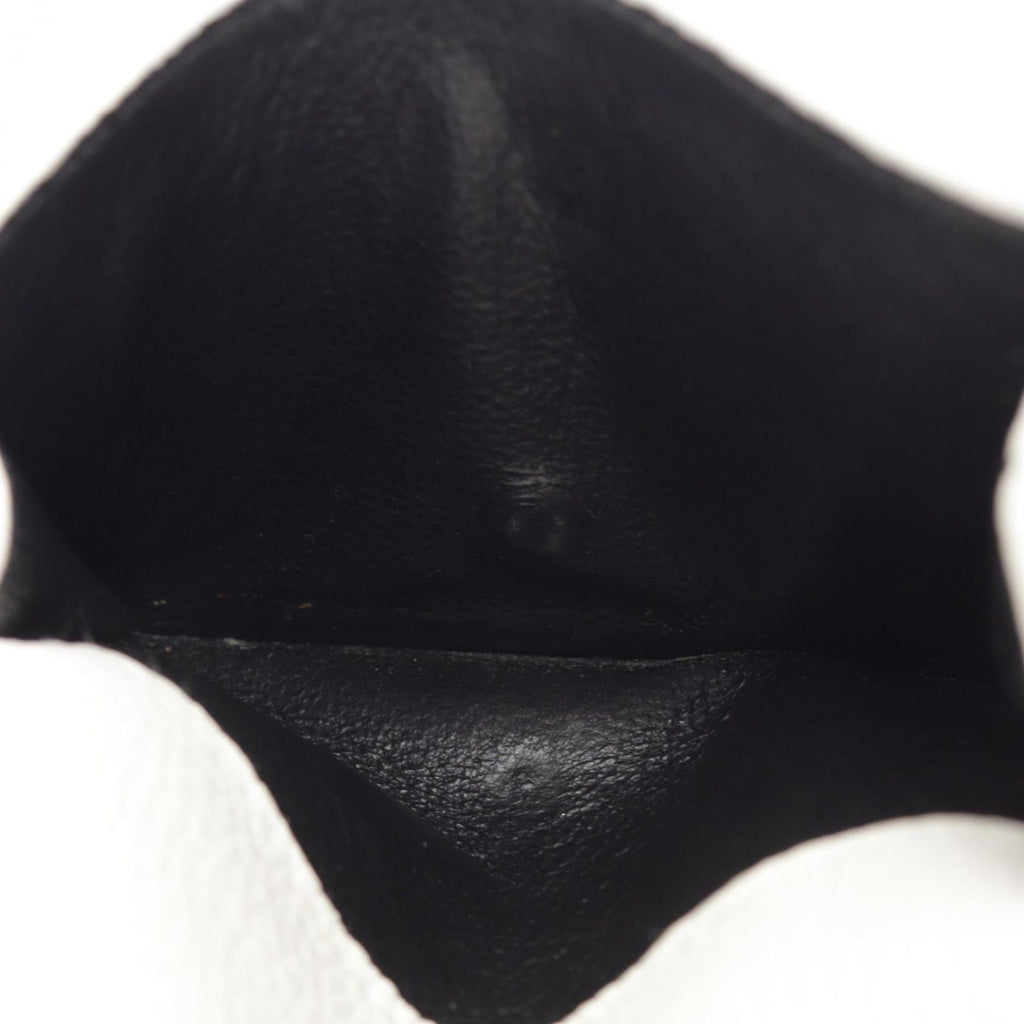Saint Laurent Paris Trifold Wallet Tiny Compact Black White Leather — view 6