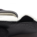 Saint Laurent Paris Trifold Wallet Tiny Compact Black White Leather — view 8