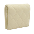 Chanel Bifold Wallet Quilted Classic Small Yellow Caviar Leather — view 2