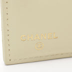 Chanel Bifold Wallet Quilted Classic Small Yellow Caviar Leather — view 4
