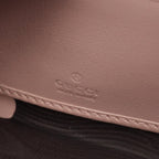 Gucci Round Wallet GG Marmont Zip Around Light Pink Leather — view 4