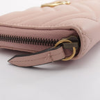 Gucci Round Wallet GG Marmont Zip Around Light Pink Leather — view 6