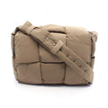 Bottega Veneta Shoulder Bag Padded Tech Cassette Khaki Nylon Large