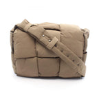 Bottega Veneta Shoulder Bag Padded Tech Cassette Khaki Nylon Large