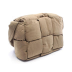 Bottega Veneta Shoulder Bag Padded Tech Cassette Khaki Nylon Large — view 2