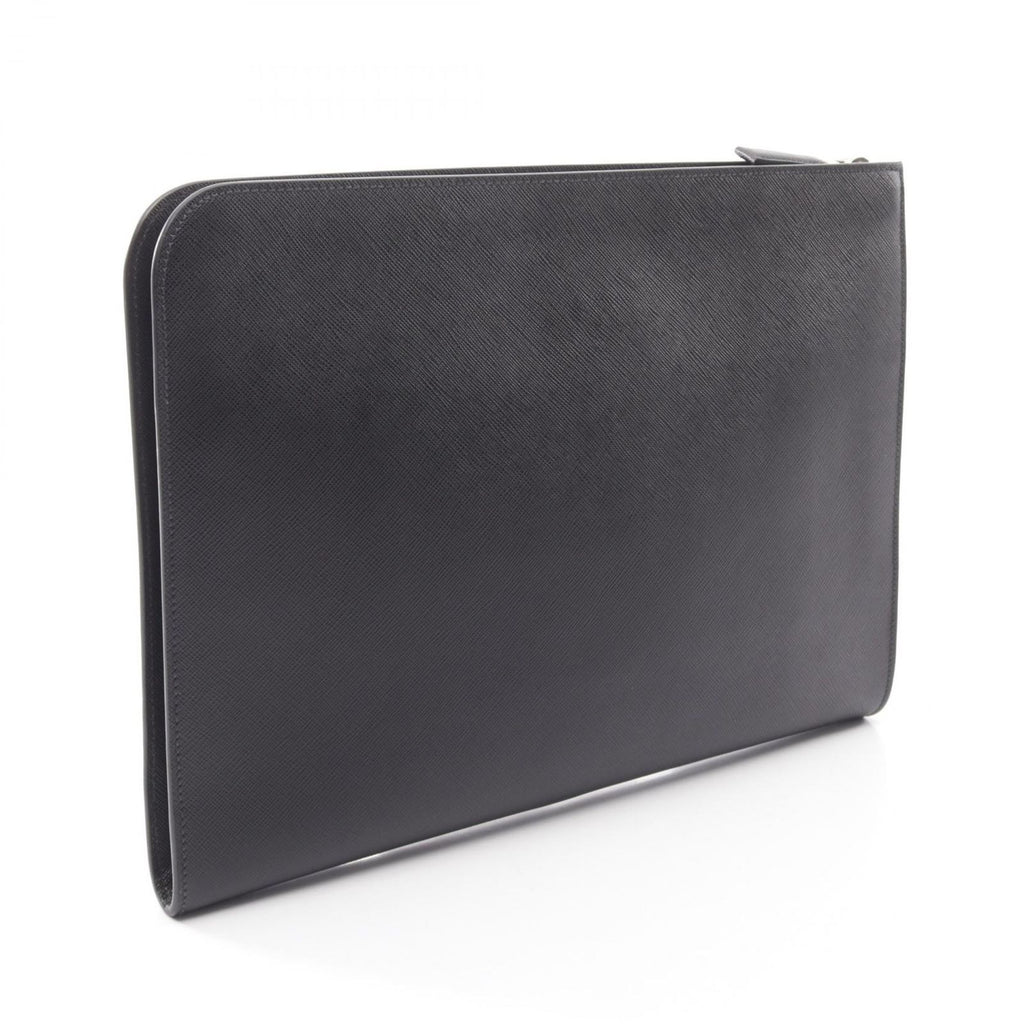 Prada Clutch Saffiano Travel Black Leather — view 2