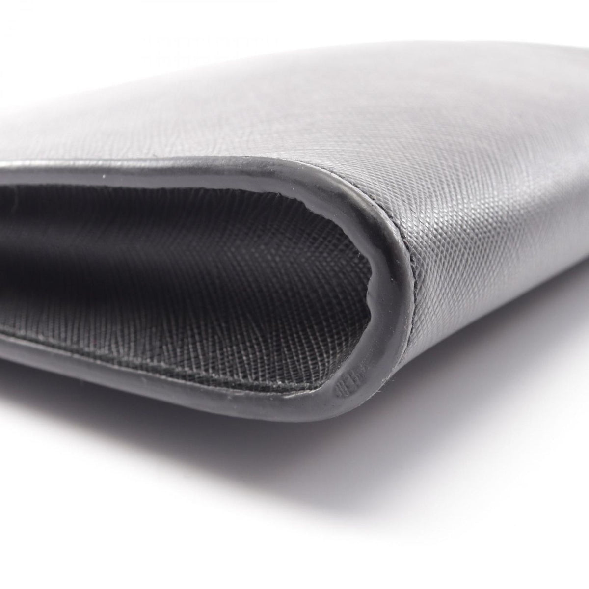 Prada Clutch Saffiano Travel Black Leather — view 6