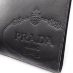 Prada Clutch Saffiano Travel Black Leather — view 8