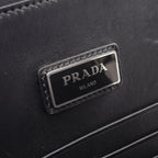 Prada Clutch Saffiano Travel Black Leather — view 4