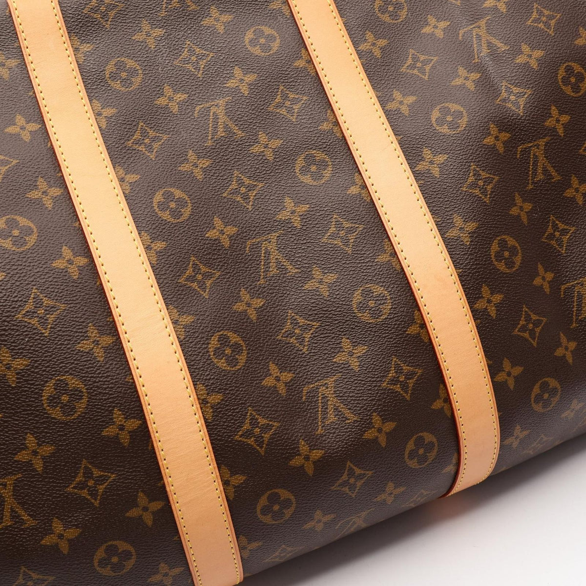Louis Vuitton Boston Bag Keepall 60 Monogram Leather — view 8
