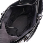 Chanel Tote Bag Paris Biarritz GM Black Leather GM — view 3
