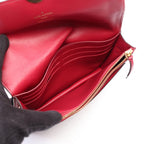 Louis Vuitton Shoulder Bag Portefeuille Flor Chain Monogram Fuchsia Leather — view 3