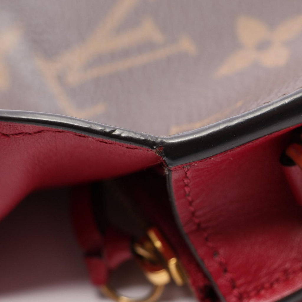 Louis Vuitton Shoulder Bag Portefeuille Flor Chain Monogram Fuchsia Leather — view 7