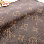 Louis Vuitton Shoulder Bag Portefeuille Flor Chain Monogram Fuchsia Leather — view 8