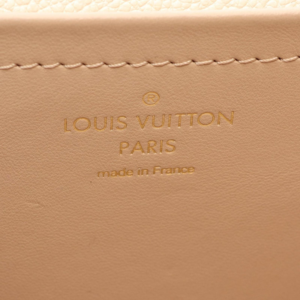 Louis Vuitton Shoulder Bag Malso Monogram Empreinte Cream Leather — view 4