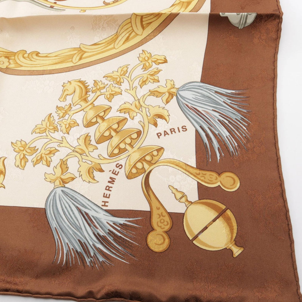 Hermes Scarf Carre 90 Plumes Et Grelots Silk — view 8