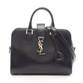 Saint Laurent Paris Handbag YSL Line Baby Monogram Cabas 2-Way Black Leather
