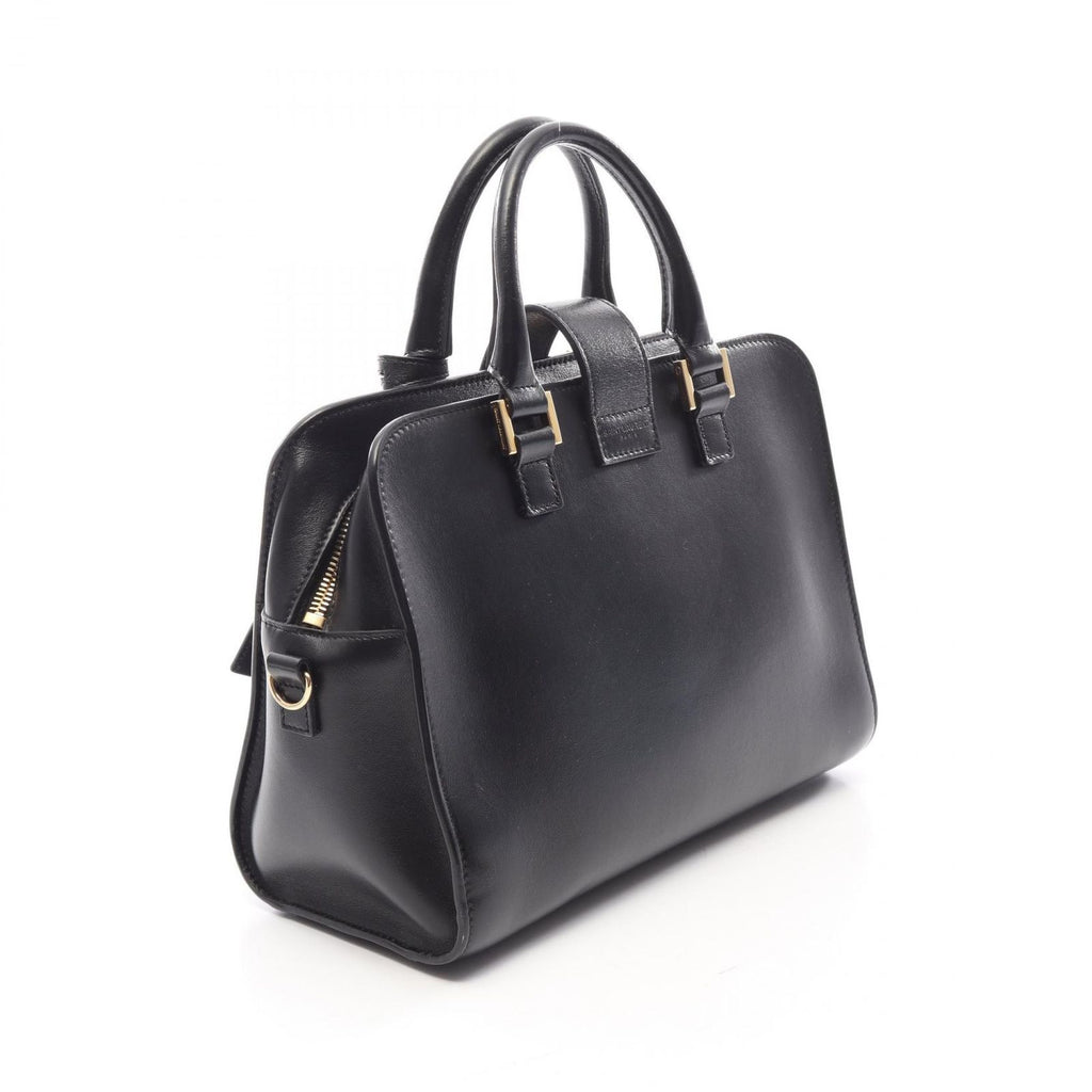 Saint Laurent Paris Handbag YSL Line Baby Monogram Cabas 2-Way Black Leather — view 2